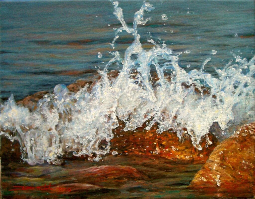 "Crystalline Dance", 11" x 14", Oil on Canvas