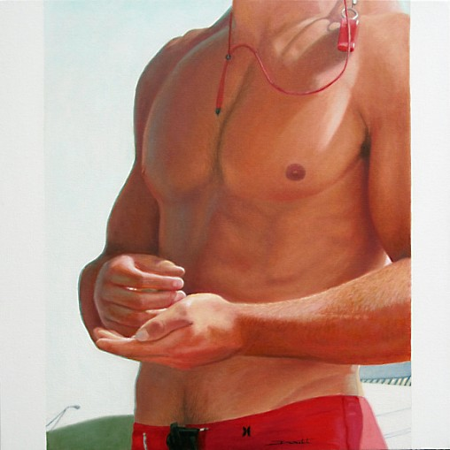 "Whistle", 24" x 24",Oil on Canvas